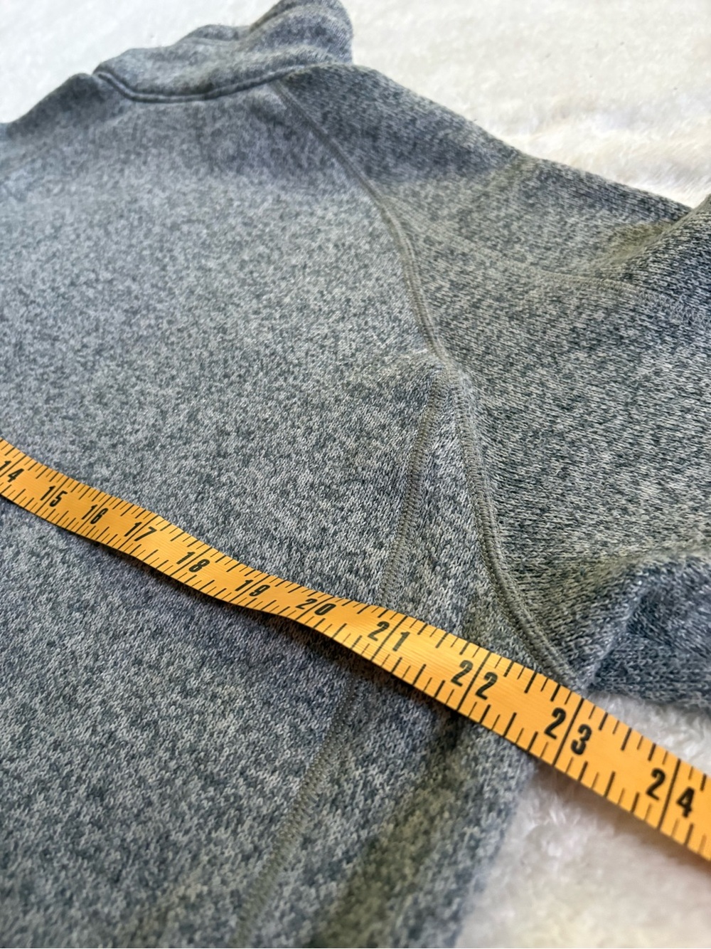 Patagonia Better Sweater Men’s Large Heather Grey Half Zip Fleece Jacket - Picture 8 of 9